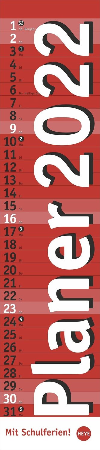 Planer long rot 2022
