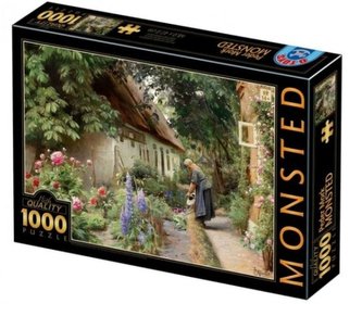 Puzzle 1000 Peder Mork Monsted, Kobieta w ogrodzie