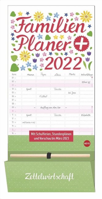 Familienplaner plus Tasche 2022