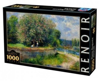 Puzzle 1000 Renoir, Drzewa w rozkwicie
