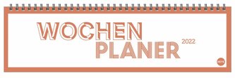 Neon Orange Wochenquerplaner Kalender 2022