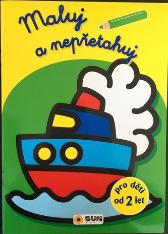 Maluj a nepřetahuj - žluté-parník- od 2 let