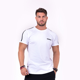Pánské tričko 90‘s Hero White - NEBBIA - Velikost L