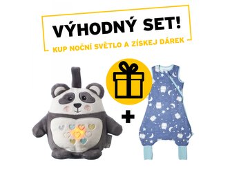 Noční světlo s hudbou Grofriend Pip the Panda + dárek
