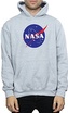 Pánská mikina s kapucí Nasa: Insignia Logo (L) šedá bavlna-polyester