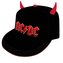 Kšiltovka AC/DC: Logo s rohy (obvod 58 cm) černý polyester bavlna