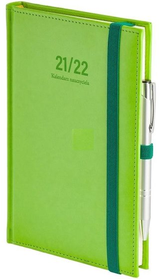 Kalendarz nauczyciela A5 2021/2022 tyg. seledyn