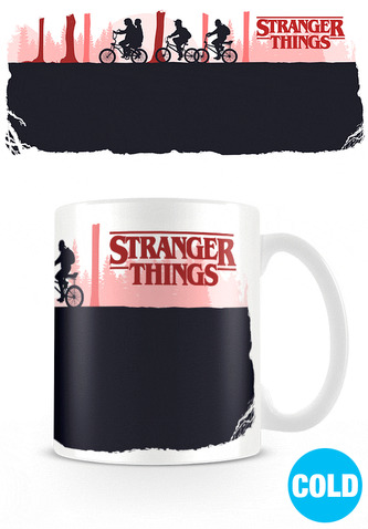 Bílý proměňovací keramický hrnek Stranger Things: Upside Down (objem 315 ml)