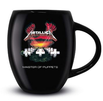 Černý keramický oválný hrnek Metallica: Master Of Puppets (objem 425 ml)