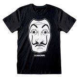 Pánské tričko Netflix|La Casa De Papel - Papírový dům: Maska (M) černé bavlna