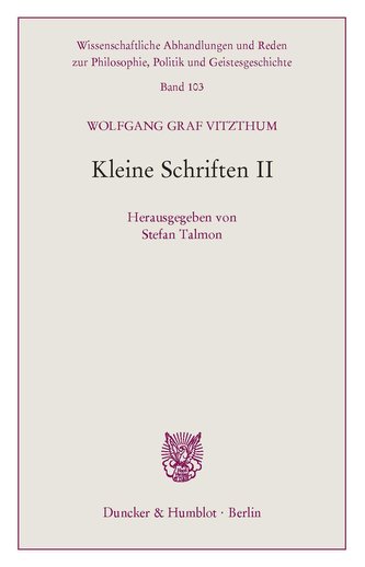 Kleine Schriften II.