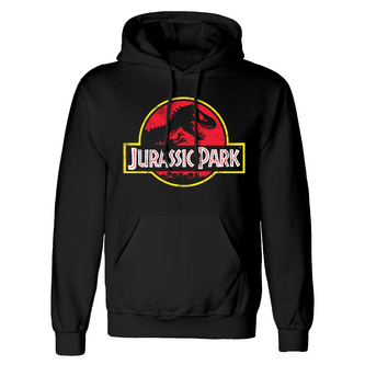 Pánská mikina Jurassic Park|Jurský Park: Classic Logo (XL) černá bavlna