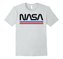 Pánské tričko Nasa: Red Blue Stripes (2XL) bílé bavlna