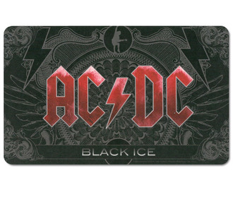 Podložka na jídelní stůl AC/DC: Black Ice (23 cm x 14 cm) plastová
