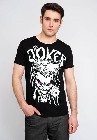 Pánské tričko DC Comics|Batman: Joker (2XL) černé bavlna