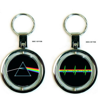 Přívěsek na klíče Pink Floyd: Dark Side Of The Moon (průměr 4,8 cm) kovový Přívěsek na klíče Pink Floyd: Dark Side Of The Moon (průměr 4,8 cm) kovový