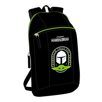 Batoh Star Wars Mandalorian: vzor 12041 (8,5 litrů|39 x 22 x 10 cm) černý polyester