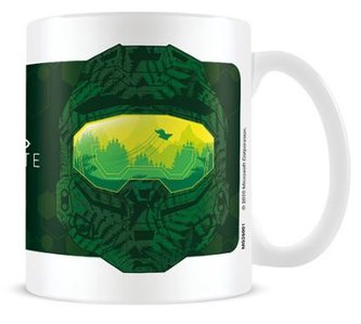 Keramický hrnek Halo Infinite: Master Chief Forest (objem 315 ml) bílý