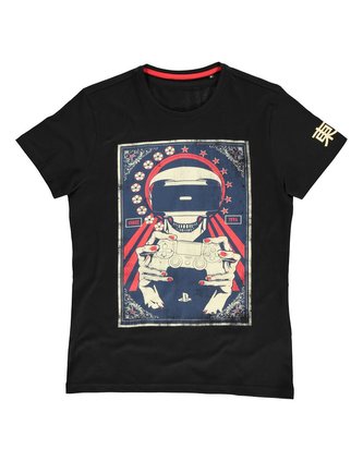 Pánské tričko Sony-Playstation: VR Skull (XL) černé bavlna