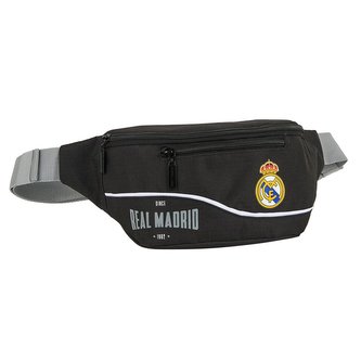 Kapsička kolem pasu - ledvinka FC Real Madrid: vzor 12024 (23 x 9 x 12 cm) černý polyester