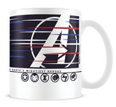 Keramický hrnek Avengers PC hra: Lines (objem 315 ml) bílý