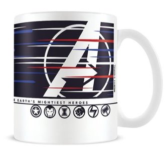 Keramický hrnek Avengers PC hra: Lines (objem 315 ml) bílý