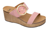 Scholl Zdravotní obuv - MALIBU` WEDGE Nub-W - Pale Pink 40