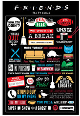 Plakát Friends|Přátelé: Infographic (61 x 91,5 cm)