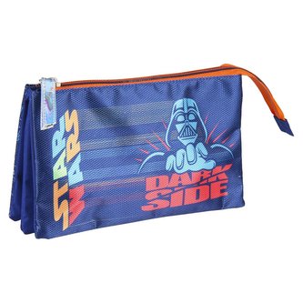 Trojitý penál na tužky Star Wars|Hvězdné války: 3 kapsy (23 x 13 x 3 cm) polyester