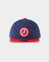 Čepice snapback - kšiltovka Marvel|Avengers Game: Denim (nastavitelná) modrá bavlna