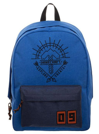 Batoh Minecraft: Blue (30 x 43 x 12 cm|objem 15,5 litrů) modrá polyester Batoh Minecraft: Blue (30 x 43 x 12 cm|objem 15,5 litrů) modrá polyester