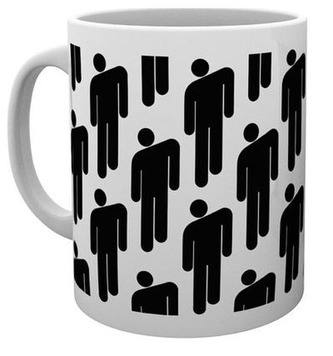 Keramický hrnek Billie Eilish: Stickman (objem 300 ml) bílý