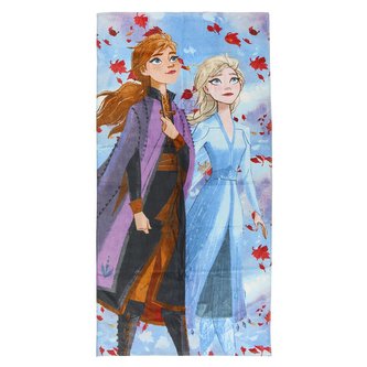 Dětský ručník - osuška Frozen: Anna & Elsa (140 x 70 cm) bavlna polyester
