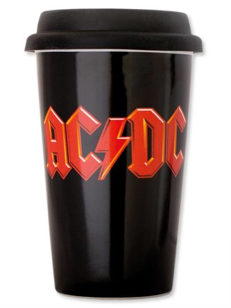 Keramický cestovní hrnek AC/DC: Logo (objem 300 ml)