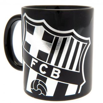 Keramický hrnek FC Barcelona: Znak (objem 325 ml) černý