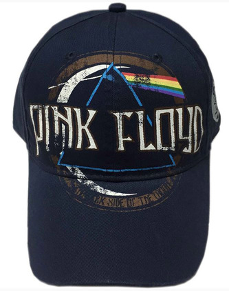 Čepice kšiltovka Pink Floyd: Dark Side Of The Moon (nastavitelná) navy bavlna Čepice kšiltovka Pink Floyd: Dark Side Of The Moon (nastavitelná) navy bavlna