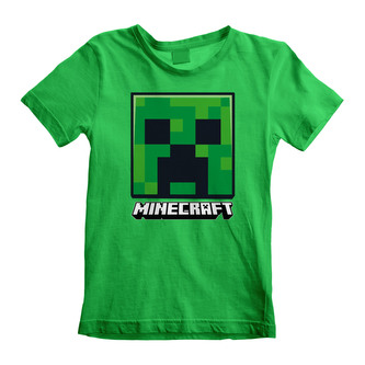 Dětské tričko Minecraft: Creeper Face (12-13 let) zelená bavlna Dětské tričko Minecraft: Creeper Face (12-13 let) zelená bavlna
