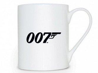 Bílý keramický hrnek James Bond 007: Logo (objem 350 ml)