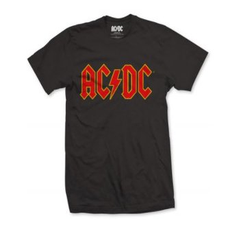 Pánské tričko AC/DC: Logo (L) černá bavlna ACDCTS02MB CurePink