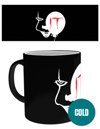 Proměňovací černý keramický hrnek IT: Pennywise (objem 300 ml)