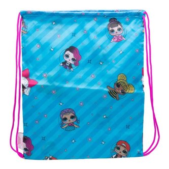 Pytlík gym bag: L.O.L. Surprise (33 x 40 cm) modrý polyester