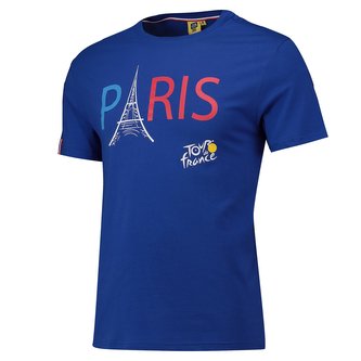 Pánské tričko Tour de France: Paris (XL) modré