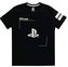 Pánské tričko Playstation: Black & White (L) černé bavlna