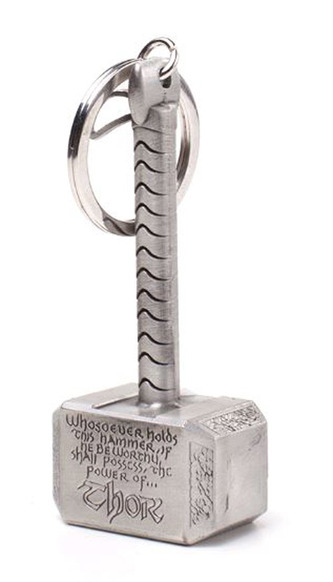 3d přívěsek na klíče Marvel: Thor kladivo (8 x 4 cm)