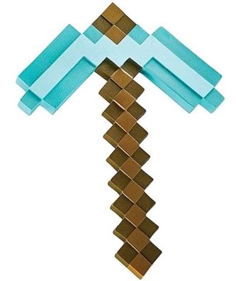Plastová replika krumpáče Minecraft: Diamond Pickaxe (40 x 29 x 2 cm) plast Plastová replika krumpáče Minecraft: Diamond Pickaxe (40 x 29 x 2 cm) plast