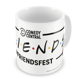 Keramický hrnek Friends|Přátelé: Logo (objem 300 ml) bílý