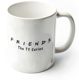 Bílý keramický hrnek Friends|Přátelé: Logo (objem 315 ml)