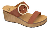 Scholl Zdravotní obuv - MALIBU` WEDGE Nub-W - Cognac 41
