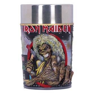 Sklenice štamprle Iron Maiden: The Killers (výška 8,5 cm) nerez pryskyřice