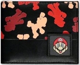 Peněženka Nintendo: Super Mario (11 x 9 x 2 cm) černá
